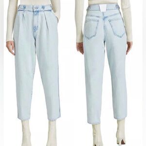 7 For All Mankind Ballon Tab Pant Isadora Light Wash Jeans Size 26